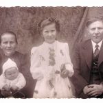Tragedia Górnośląska Franciszek Loska – wywieziony z Wilkowyj w 1945 r. Na zdjęciu z rodziną