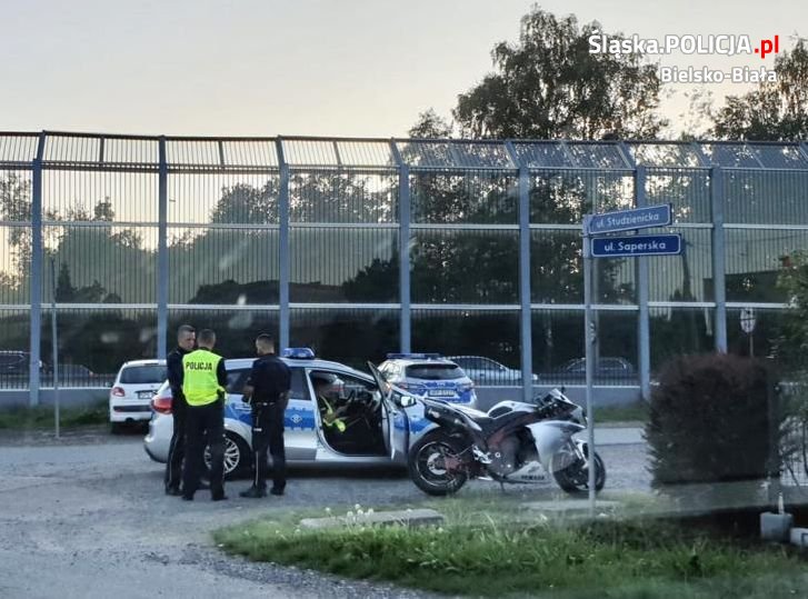 Policyjny pościg za tyskim motocyklistą