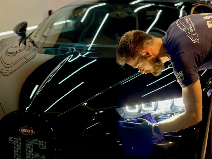 Auto detailing Bugatti